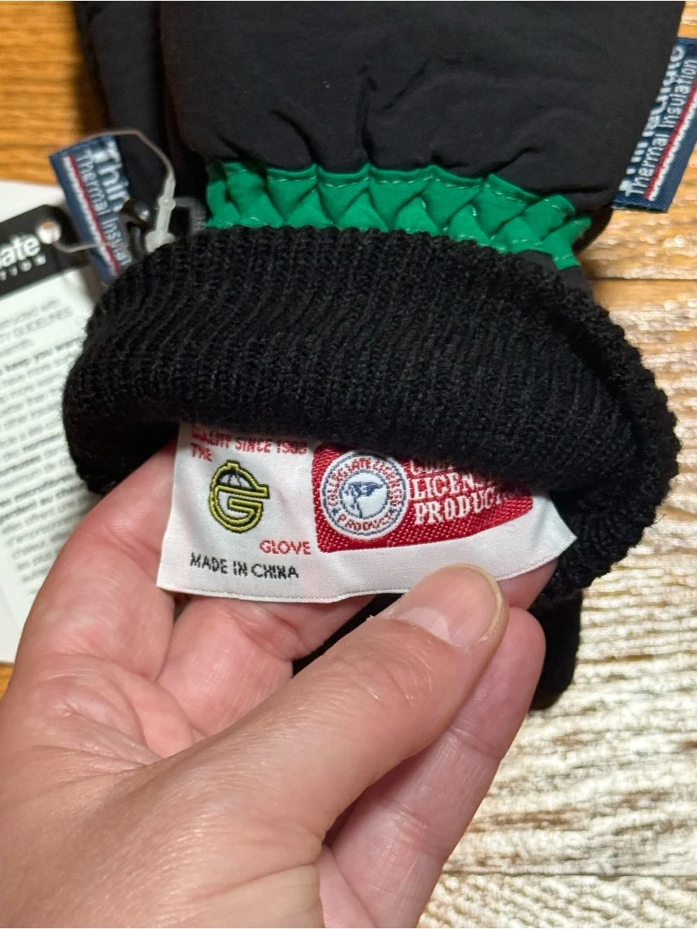 VTG Kids 90s Michigan State Spartans Gordini Youth Mittens NWT Deadstock MSU